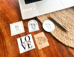Vinyl Sticker - Love bears. believes. hopes. endures. (8524832702702)