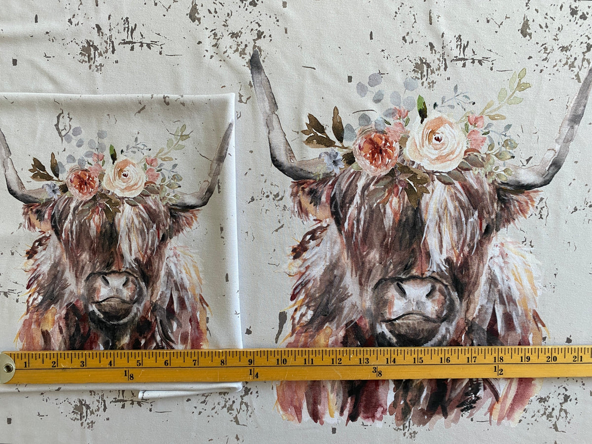 R48 PREORDER - Rustic Highland Cows - PANEL (8081246945518) (8471223337198)