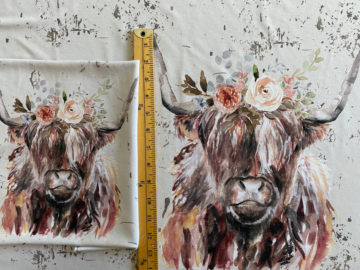 R48 PREORDER - Rustic Highland Cows - PANEL (8081246945518) (8471223337198)