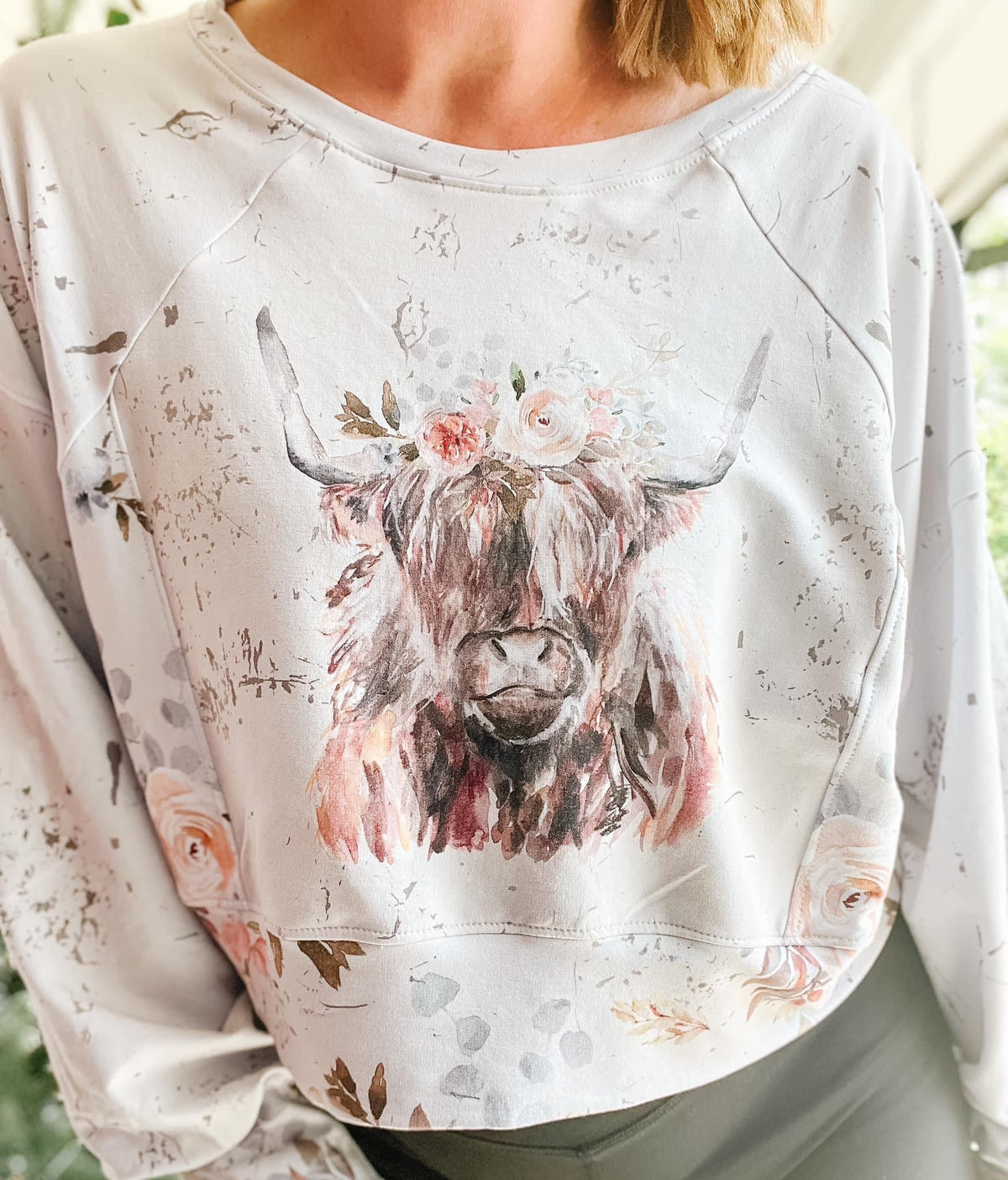 R48 PREORDER - Rustic Highland Cows - FLORAL PANEL (8081246945518) (8471223337198)