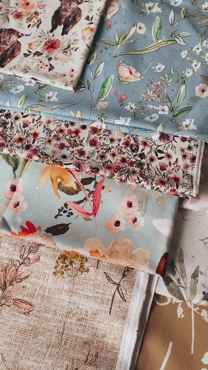 Sweet Vintage Floral - Custom Linen Cotton Fabric, per 1/2 meter – Prairie  Love Knits