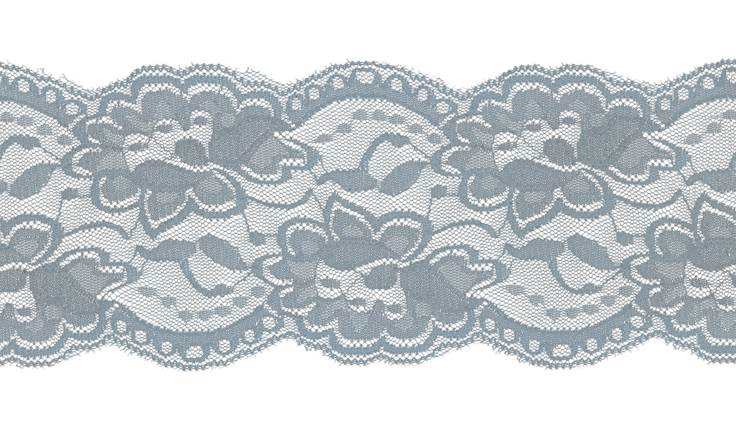 One and a Half Inch White Stretch Lace Edging- Bra-Makers Supply