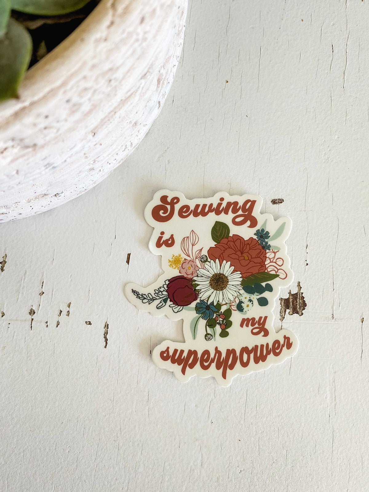 Vinyl Sticker - Sewing is my Superpower (7911772029166)