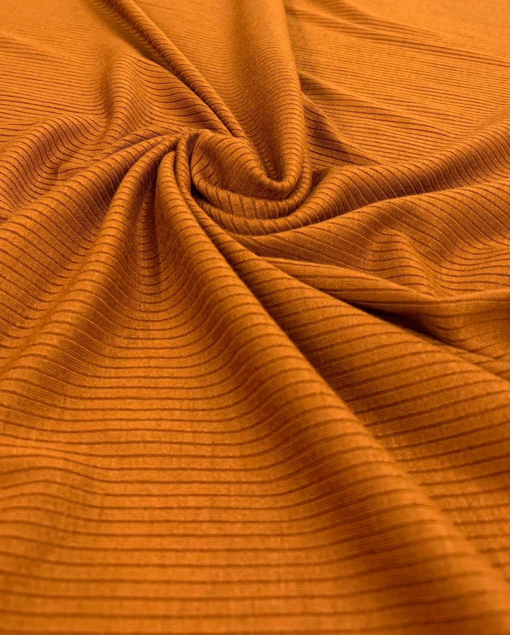 Burnt Orange  Cotton Rib 1x1 Open Width - SKU 4951 #SN/O — Nick Of Time  Textiles