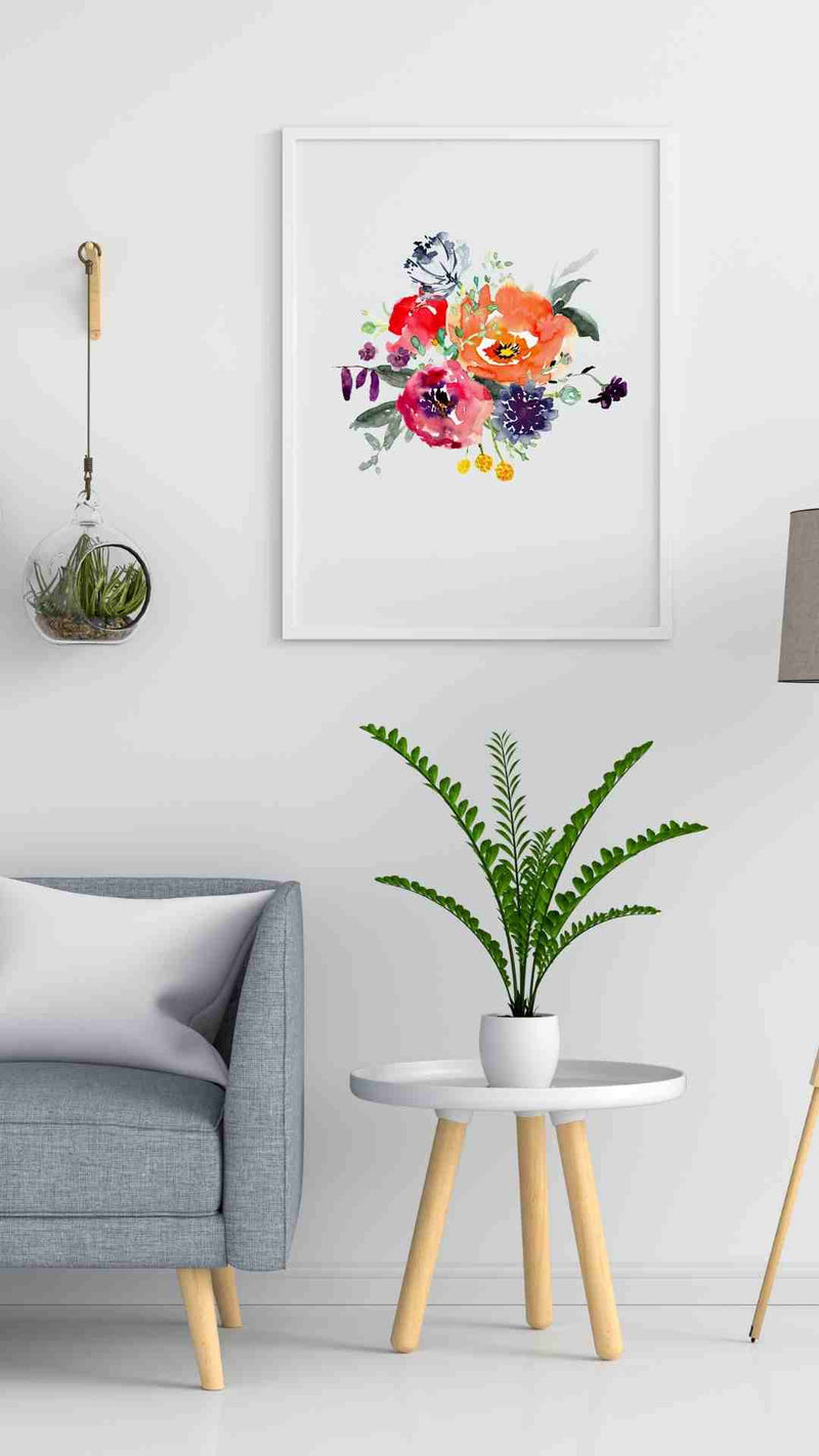 DIGITAL FILE- Poppy Garden Bouquet (7639862083822)